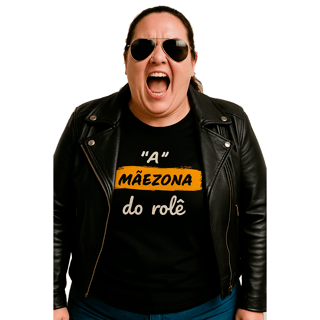Nome do produto Camiseta Estampa Frase A Mãezona do Role Quality