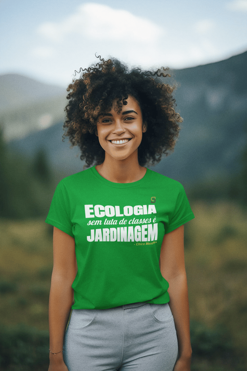 Nome do produto: T-shirt Tradicional Baby Look Ecologia