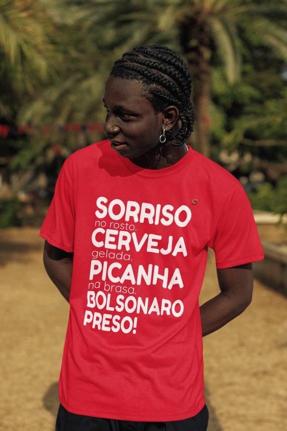 T-shirt Tradicional Bolsonaro Preso!