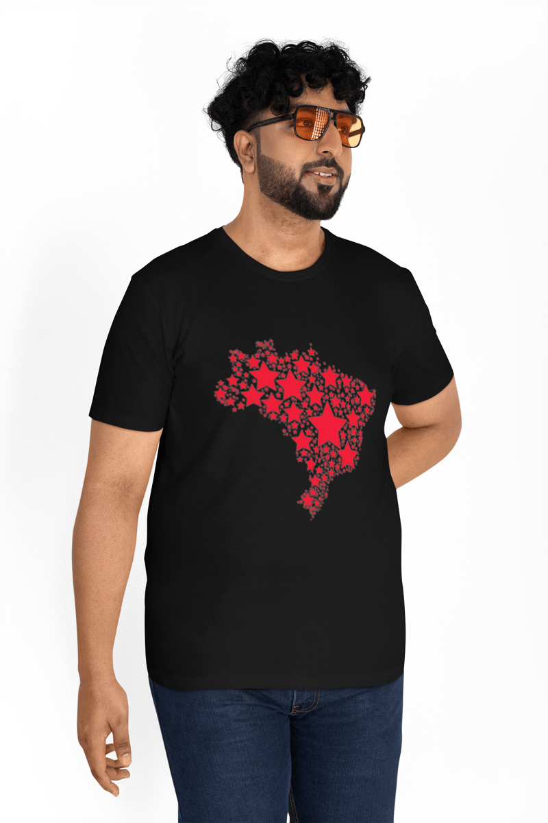 Nome do produto: T-shirt Plus Size Brasil: Estrelas da Democracia