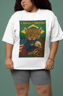 Nome do produto T-shirt Plus Size ONÇA PINTADA