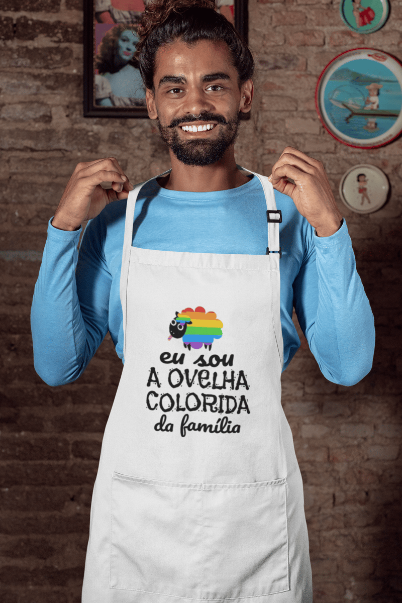 Nome do produto: Avental Ovelha Colorida
