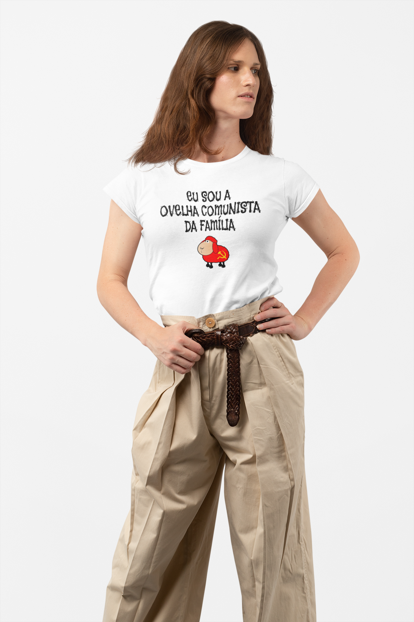 T-shirt Baby Look Ovelha Comunista