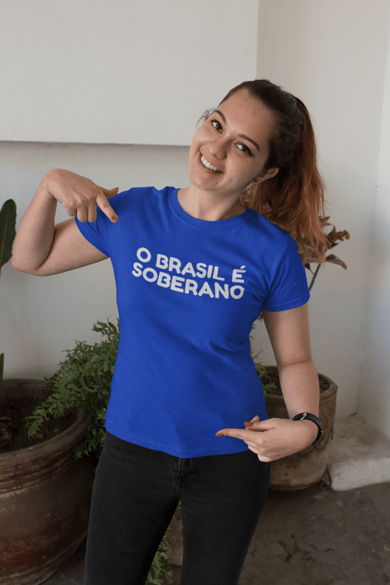 T-shirt Baby Look Brasil Soberano