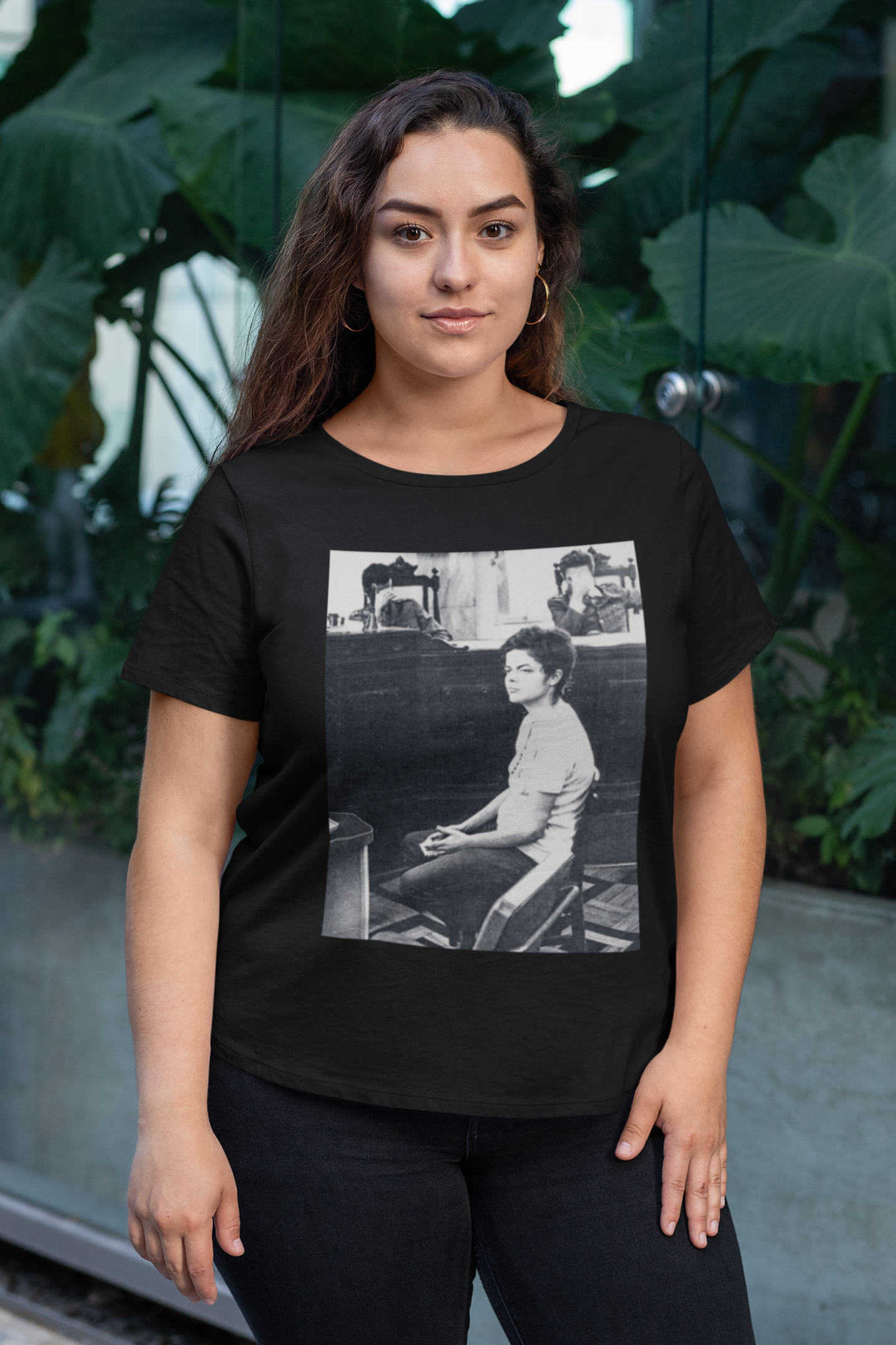 T-shirt Plus Size Dilma: Coração Valente