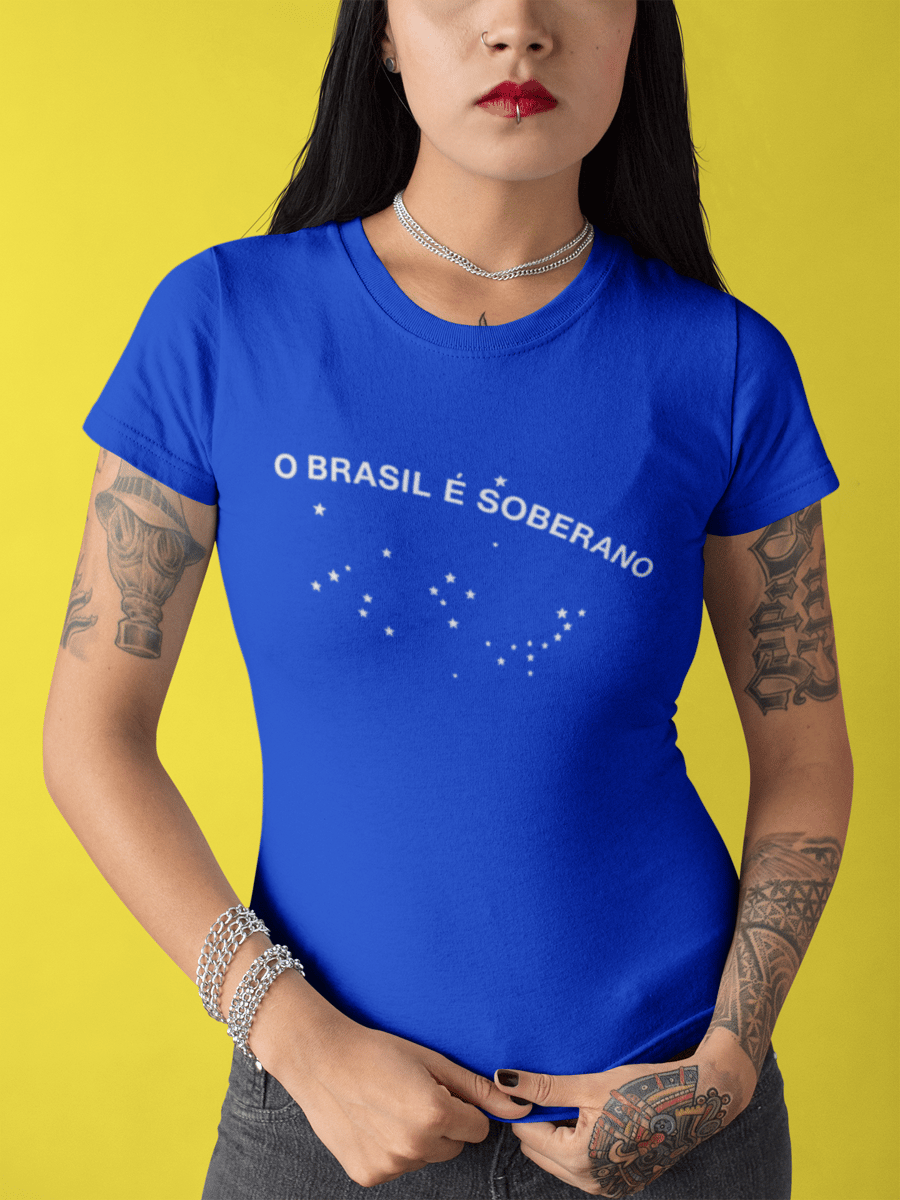 Nome do produto: T-shirt Baby Look O Brasil é Soberano