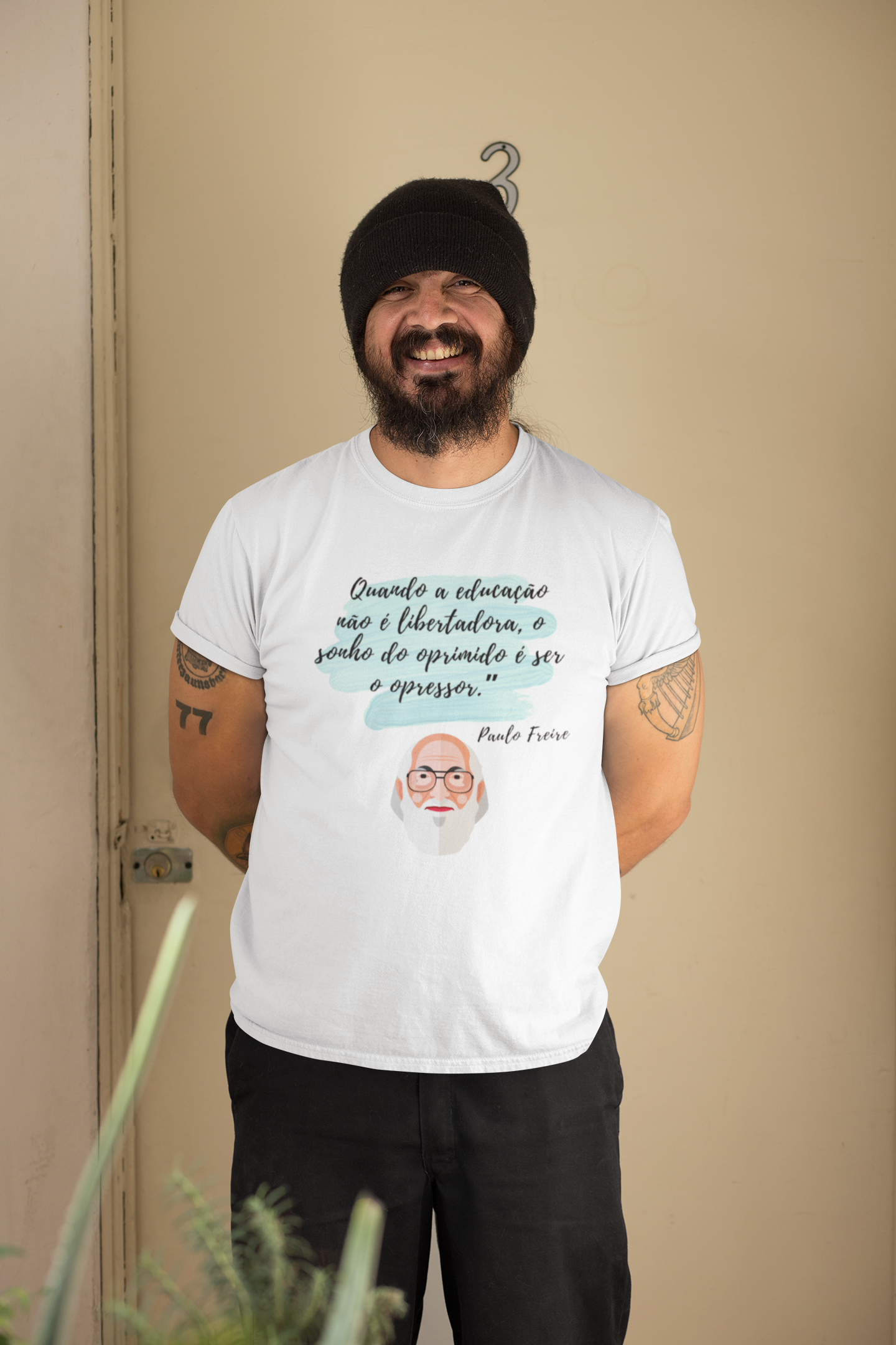 T-shirt Tradicional Paulo Freire