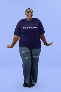 T-shirt Tradicional Plus Size Teje Preso!
