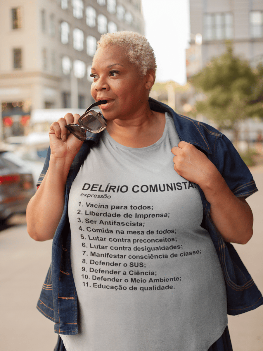 Nome do produto: T-shirt Plus Size Delírio Comunista