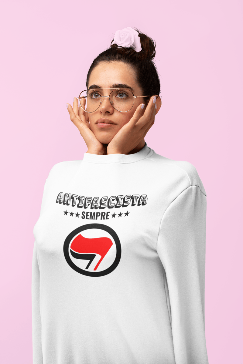 Nome do produto: Moletom UNISSEX Antifascista Sempre