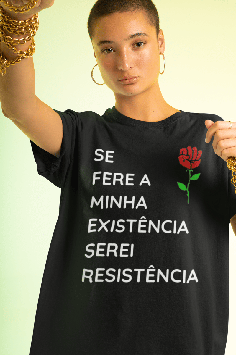 Nome do produto: Camisa Oversized Serei Resistência