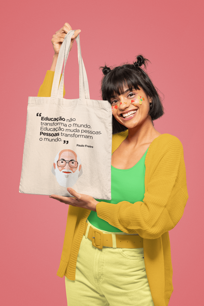 Nome do produto: Eco Bag Paulo Freire