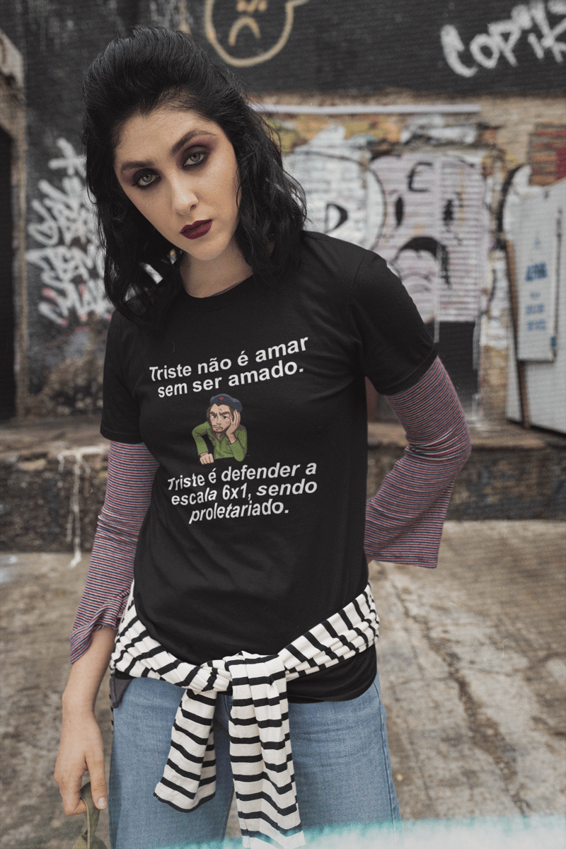Nome do produto: T-shirt Baby Look FIM DA ESCALA 6X1