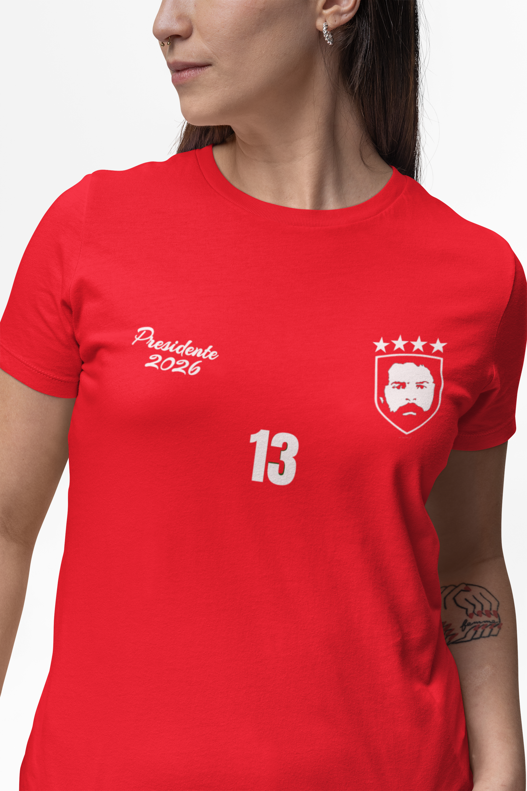 Nome do produto: T-shirt Baby Look BRASIL LULA TETRA