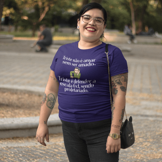 T-shirt Plus Size FIM DA ESCALA 6X1