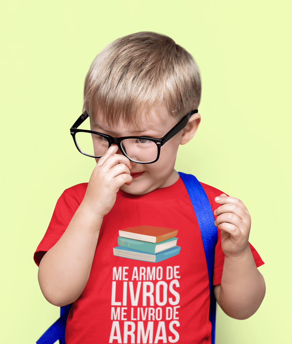 Nome do produto: T-shirt Infantil Classic Livros