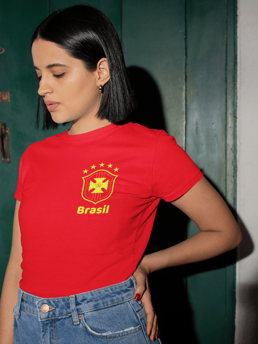 Nome do produto: T-shirt Baby Look BRASIL