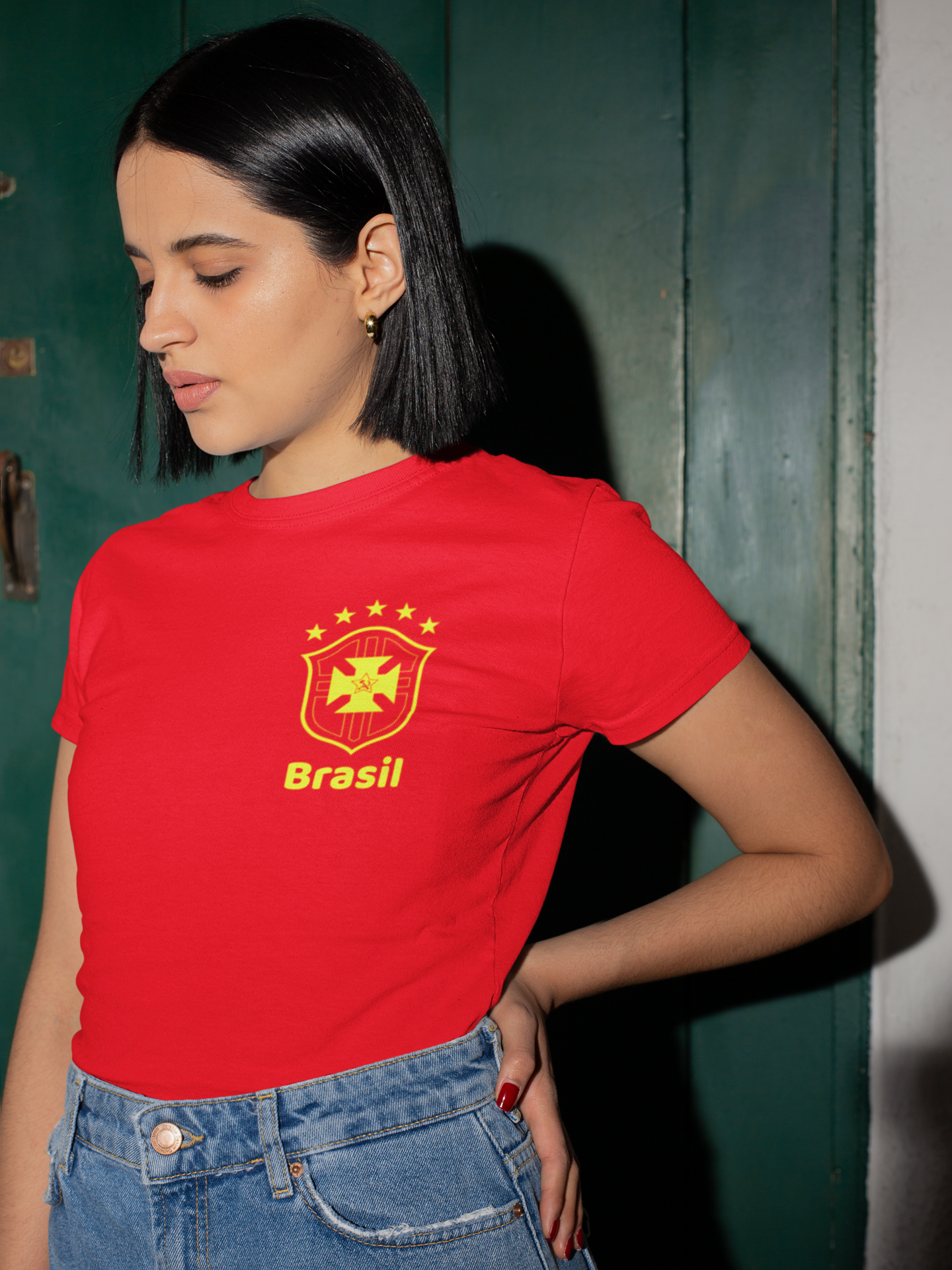 T-shirt Baby Look BRASIL