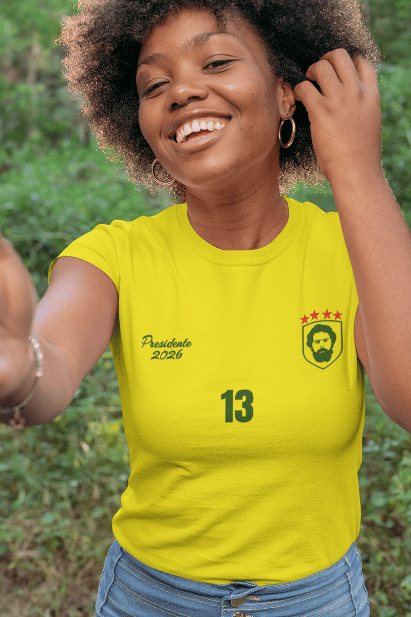 Nome do produto: T-shirt Baby Look BRASIL LULA TETRA