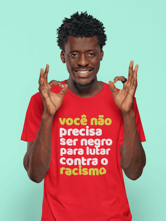 T-shirt Masculina Antirracista 