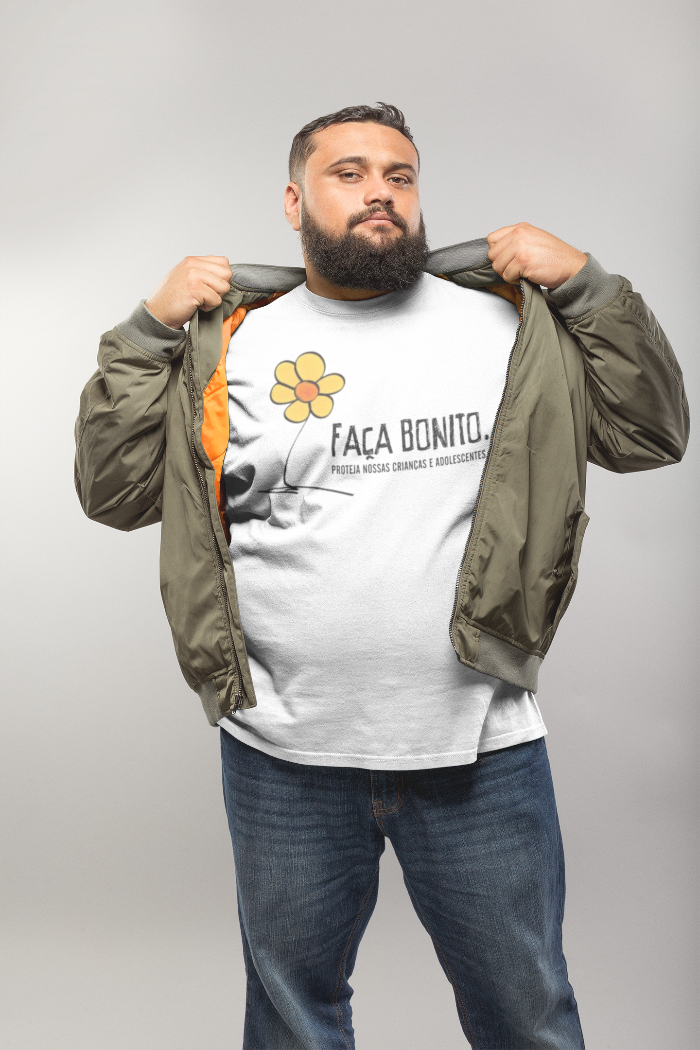 T-shirt Plus Size Faça Bonito