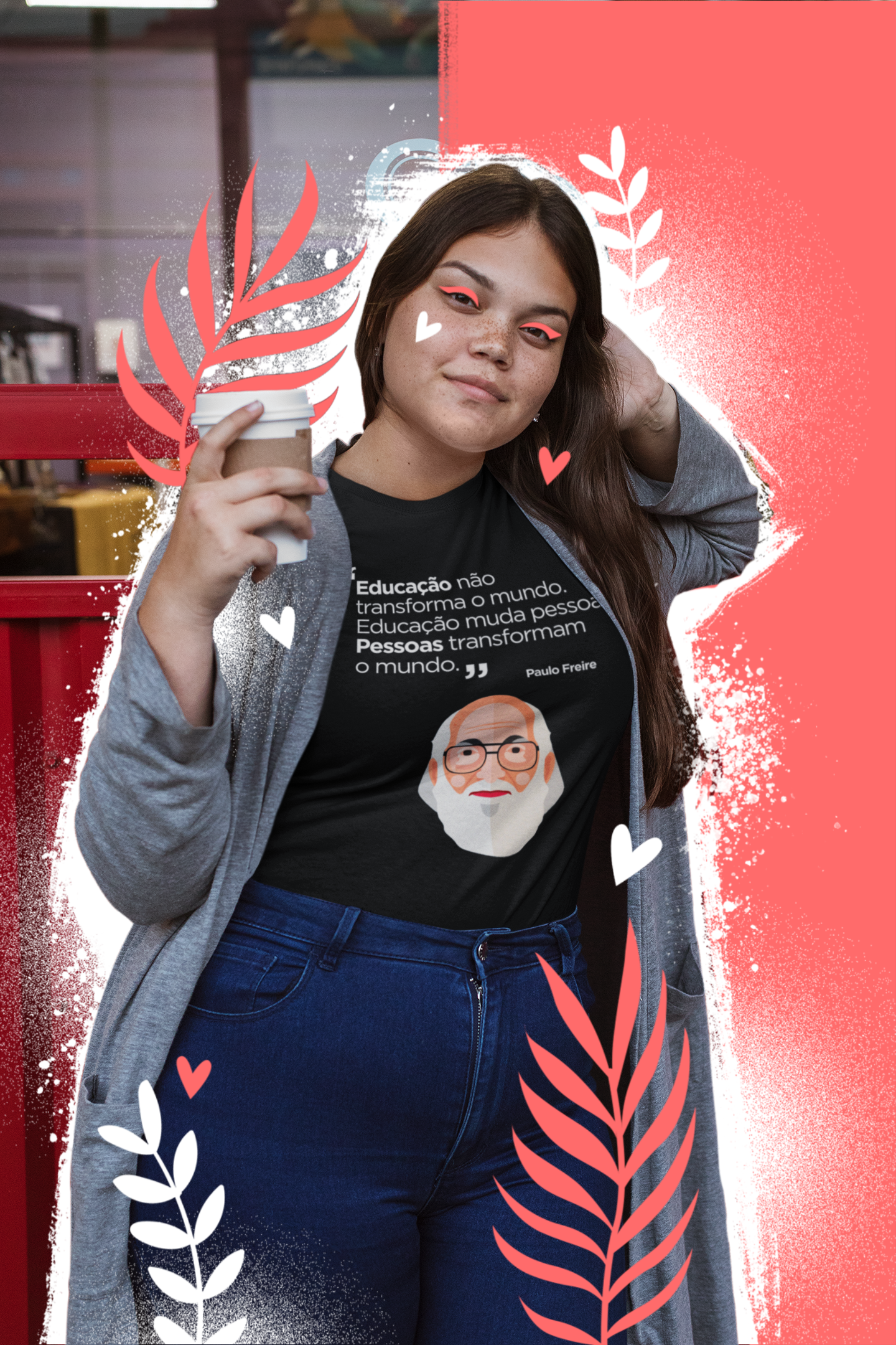 T-shirt Plus Size Paulo Freire