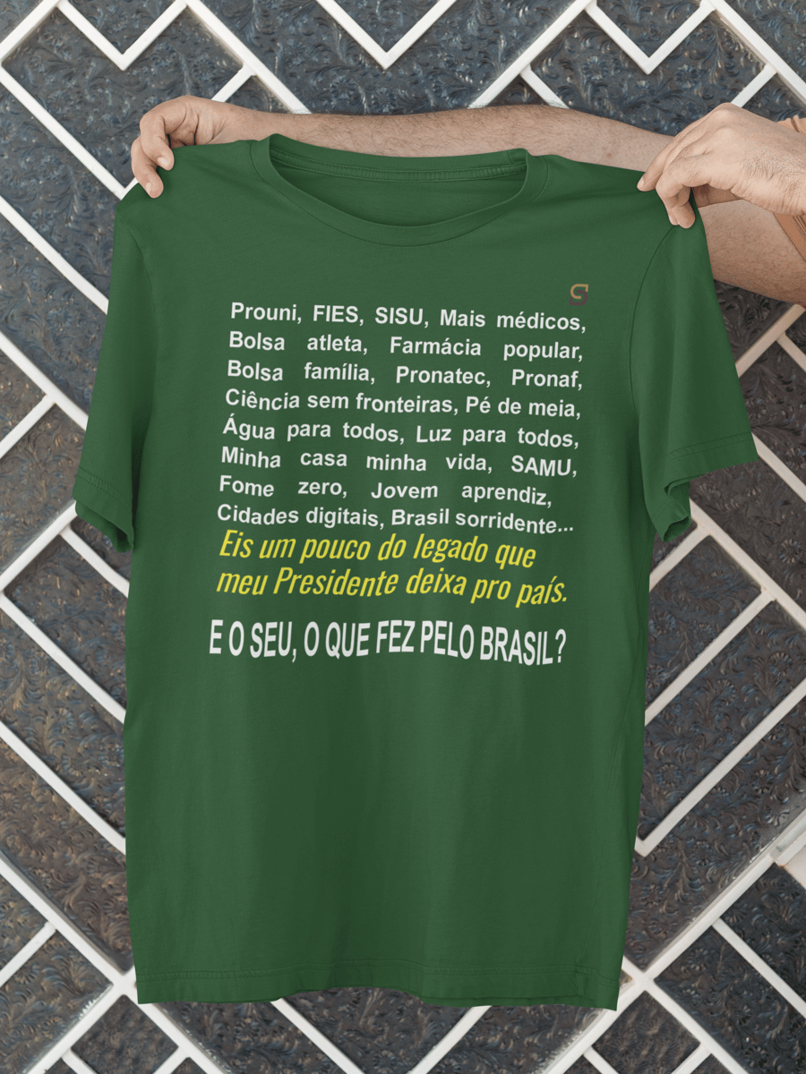 Nome do produto: T-shirt Tradicional MEU PRESIDENTE