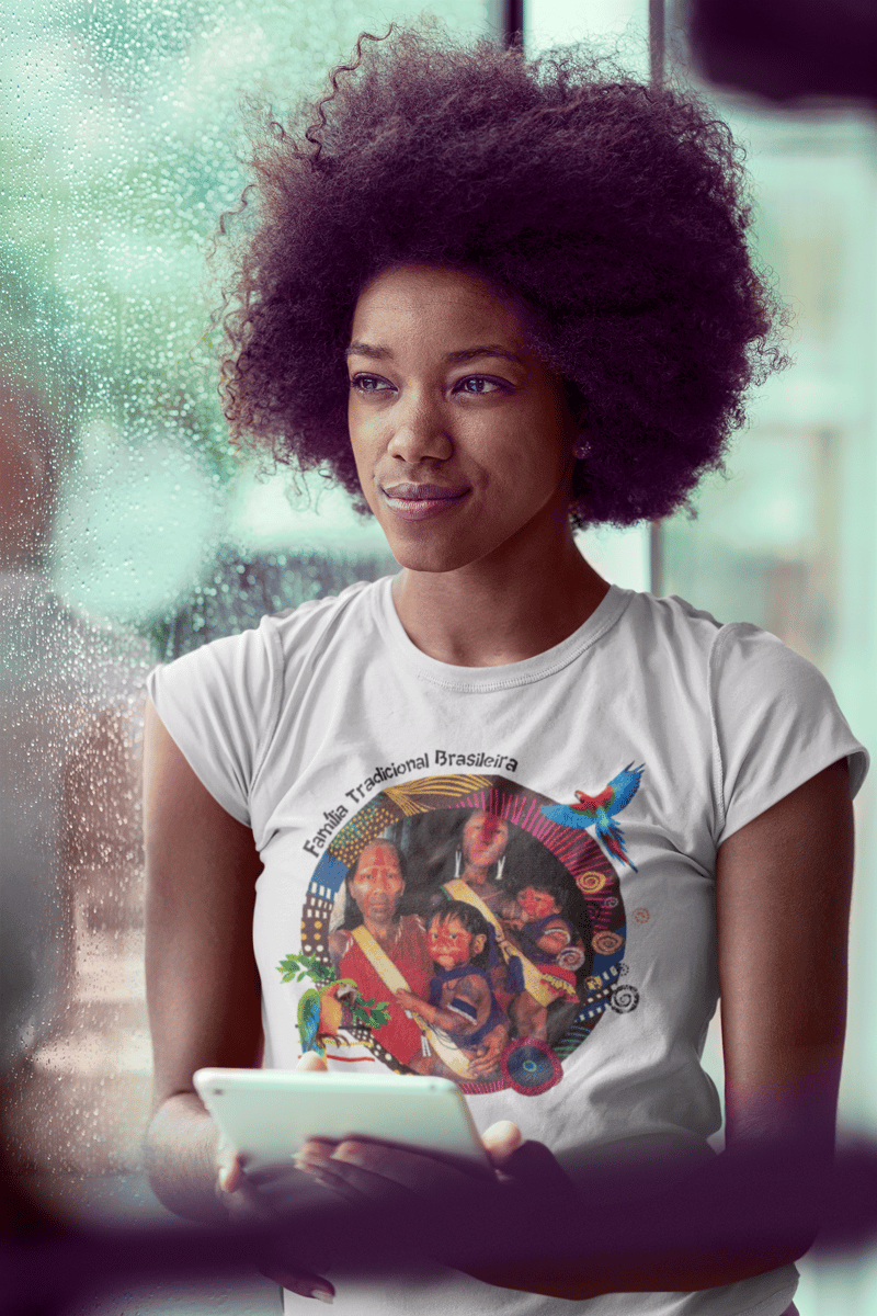Nome do produto: T-shirt Baby Look Família Tradicional
