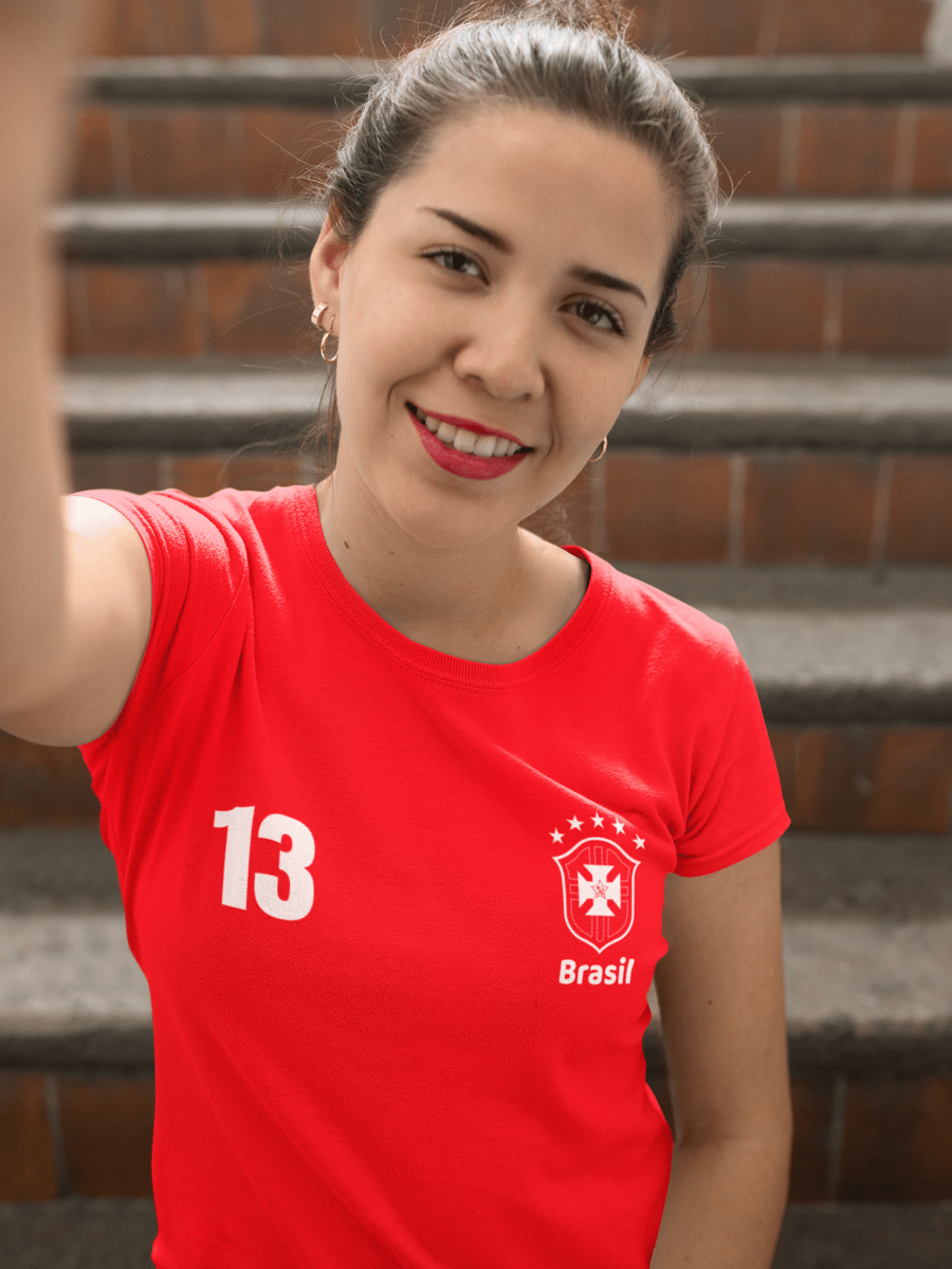 Nome do produto: T-shirt Baby Look BRASIL