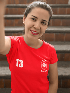 Nome do produto T-shirt Baby Look BRASIL