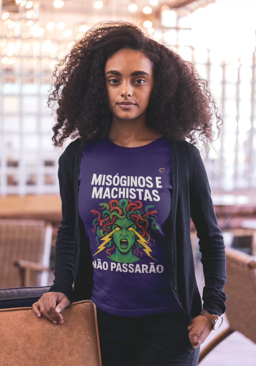 Nome do produto: T-shirt Baby Look NÃO PASSARÃO