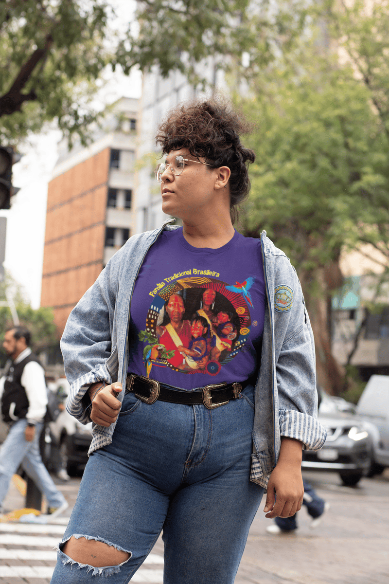 Nome do produto: T-shirt Plus Size Família Tradicional