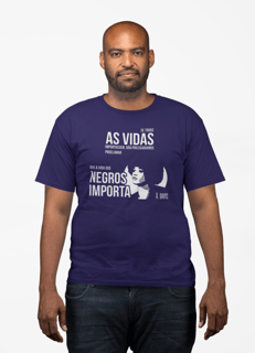 T-shirt Plus Size Vidas Negras