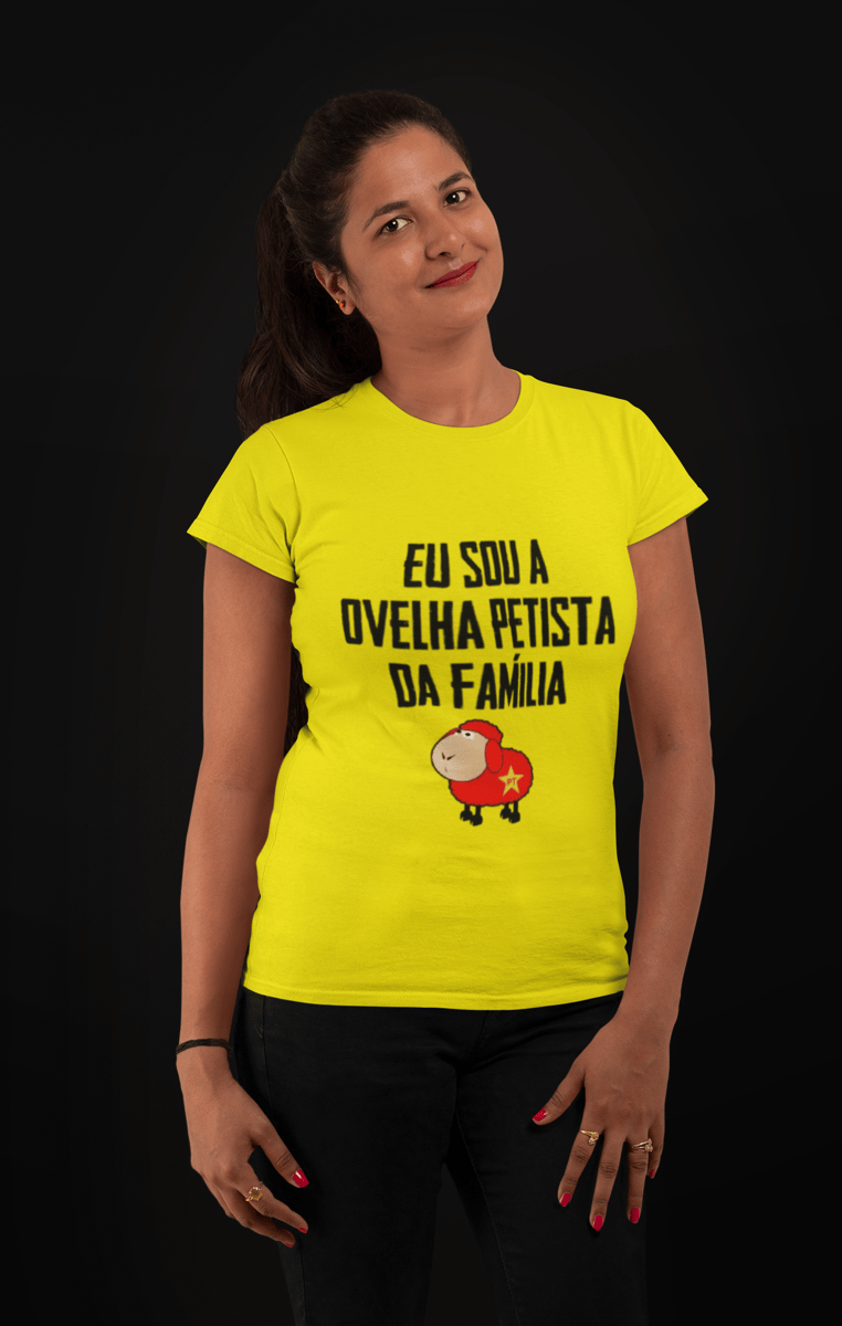 Nome do produto: T-shirt Baby Look Ovelha Petista