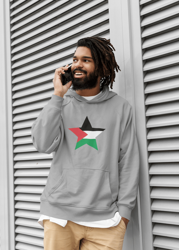 Moletom UNISSEX Canguru Estrela Palestina