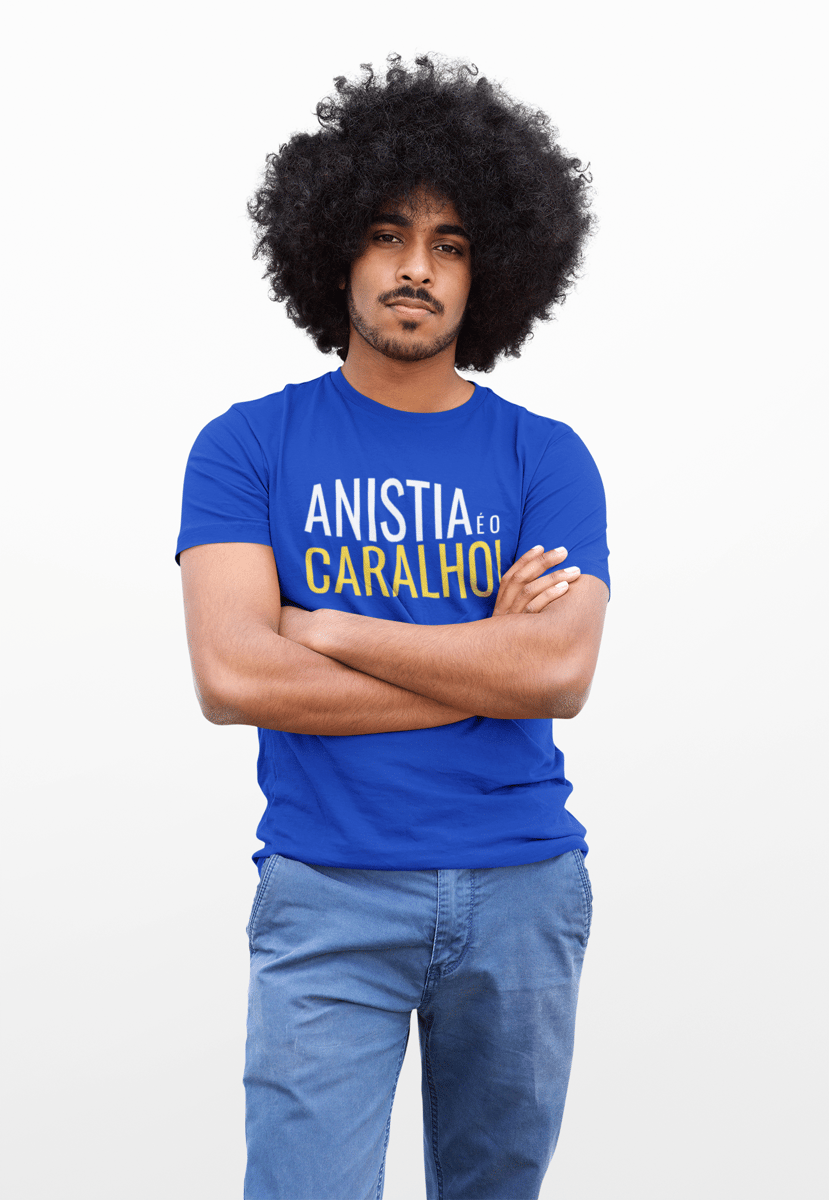Nome do produto: T-shirt Tradicional Anistia é o C*ralho