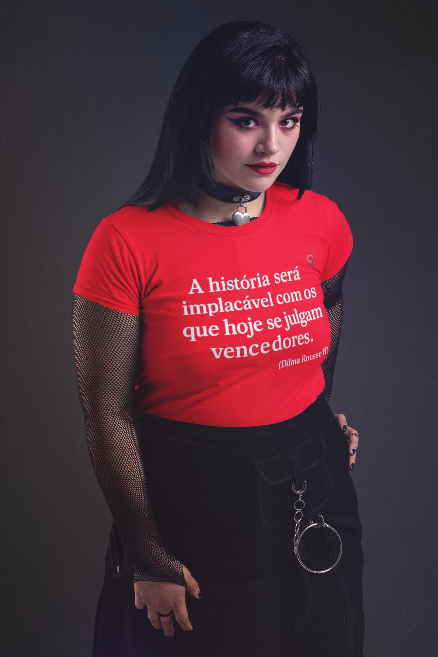 Baby Long Classic T-shirt Baby Look A história será implacável R