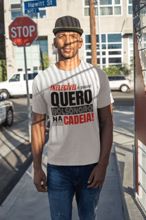 T-shirt Tradicional Bolsonaro Na Cadeia!