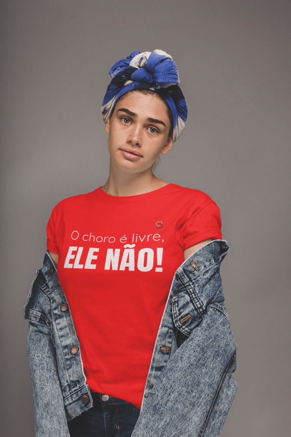 T-shirt Baby Look O CHORO É LIVRE