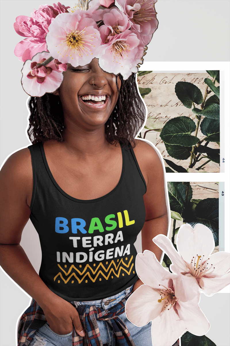 Nome do produto: Regata BRASIL TERRA INDÍGENA