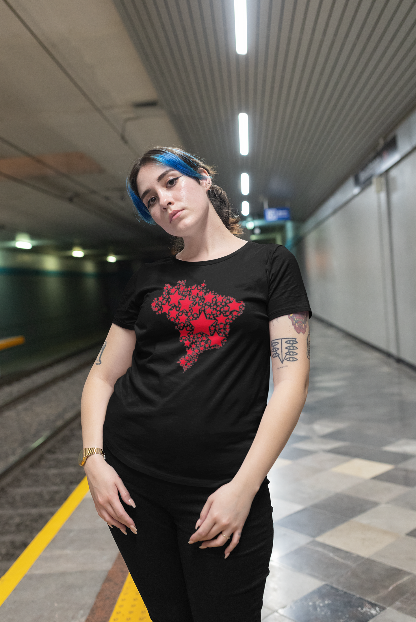 T-shirt Plus Size Brasil: Estrelas da Democracia