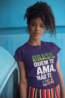 Nome do produto T-shirt Baby Look BRASIL QUEM TE AMA