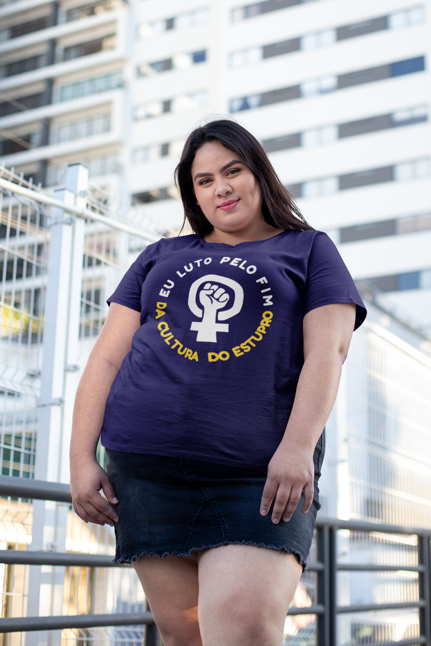 T-shirt Plus Size Cultura do Estupro