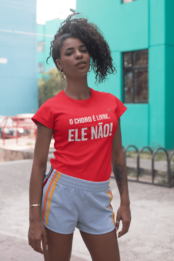 T-shirt Baby Look ELE NÃO!