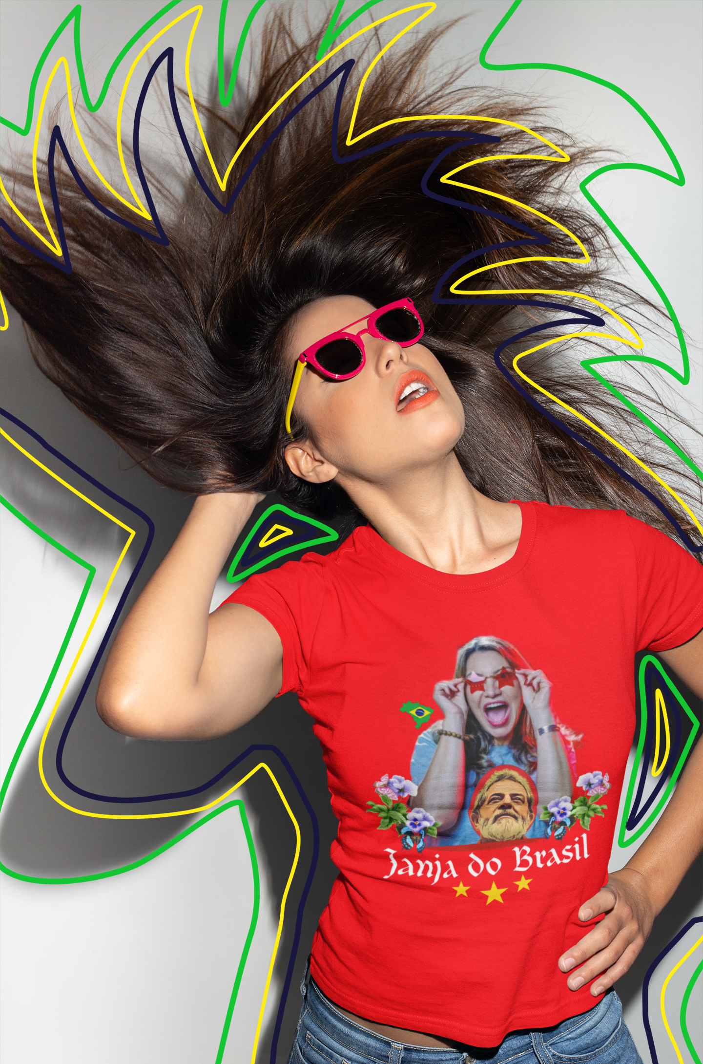 T-shirt Baby Look Janja do Brasil