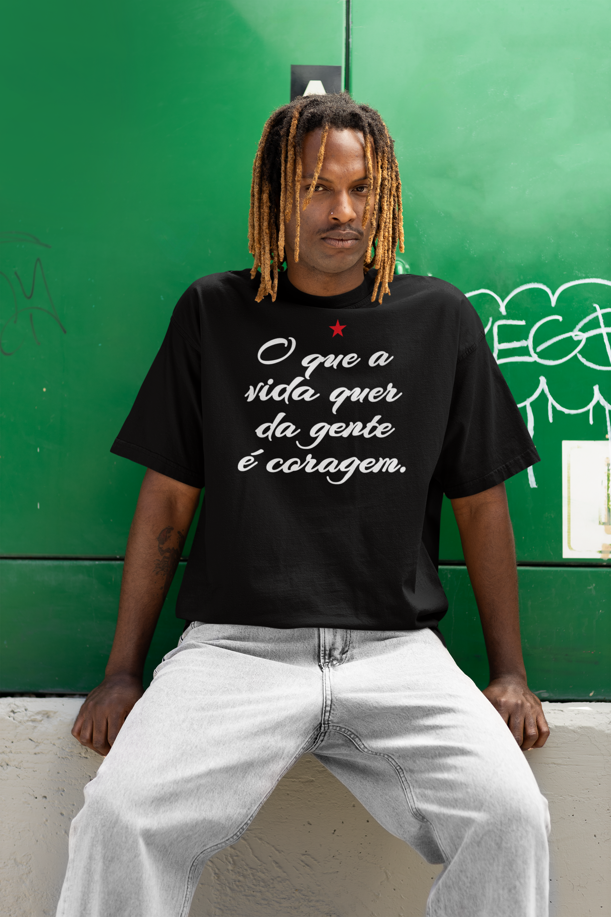 T-shirt Tradicional CORAGEM