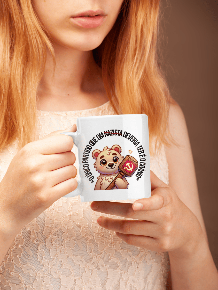 Nome do produto: Caneca crânio partido