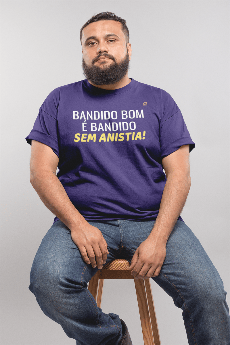 Nome do produto: T-shirt Plus Size SEM ANISTIA!