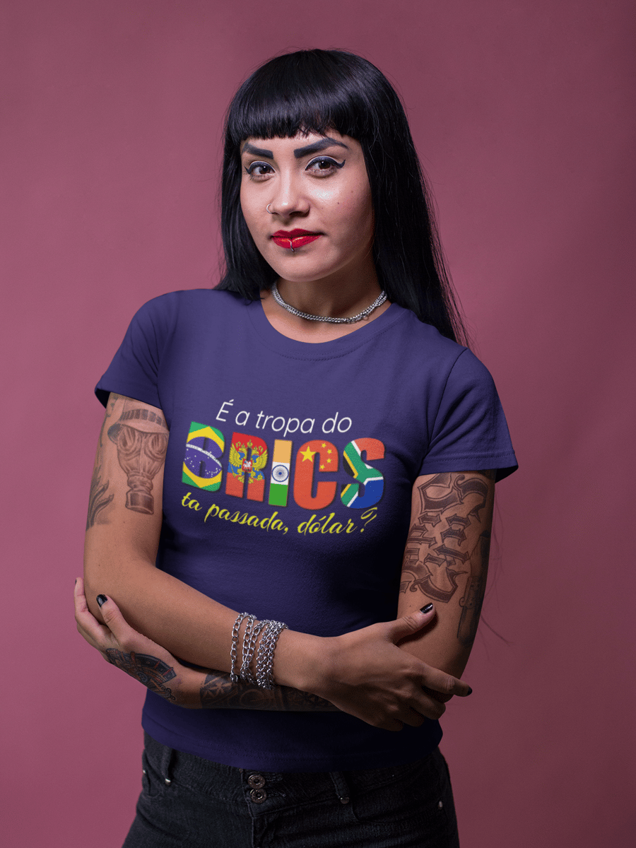 Nome do produto: T-shirt Baby Look BRICS