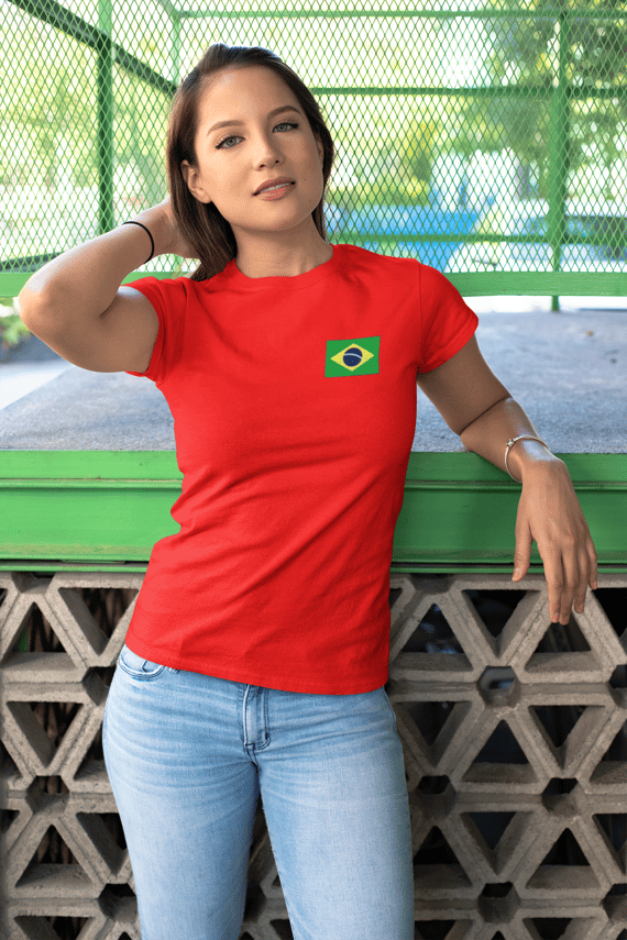T-shirt Baby Look BRASIL